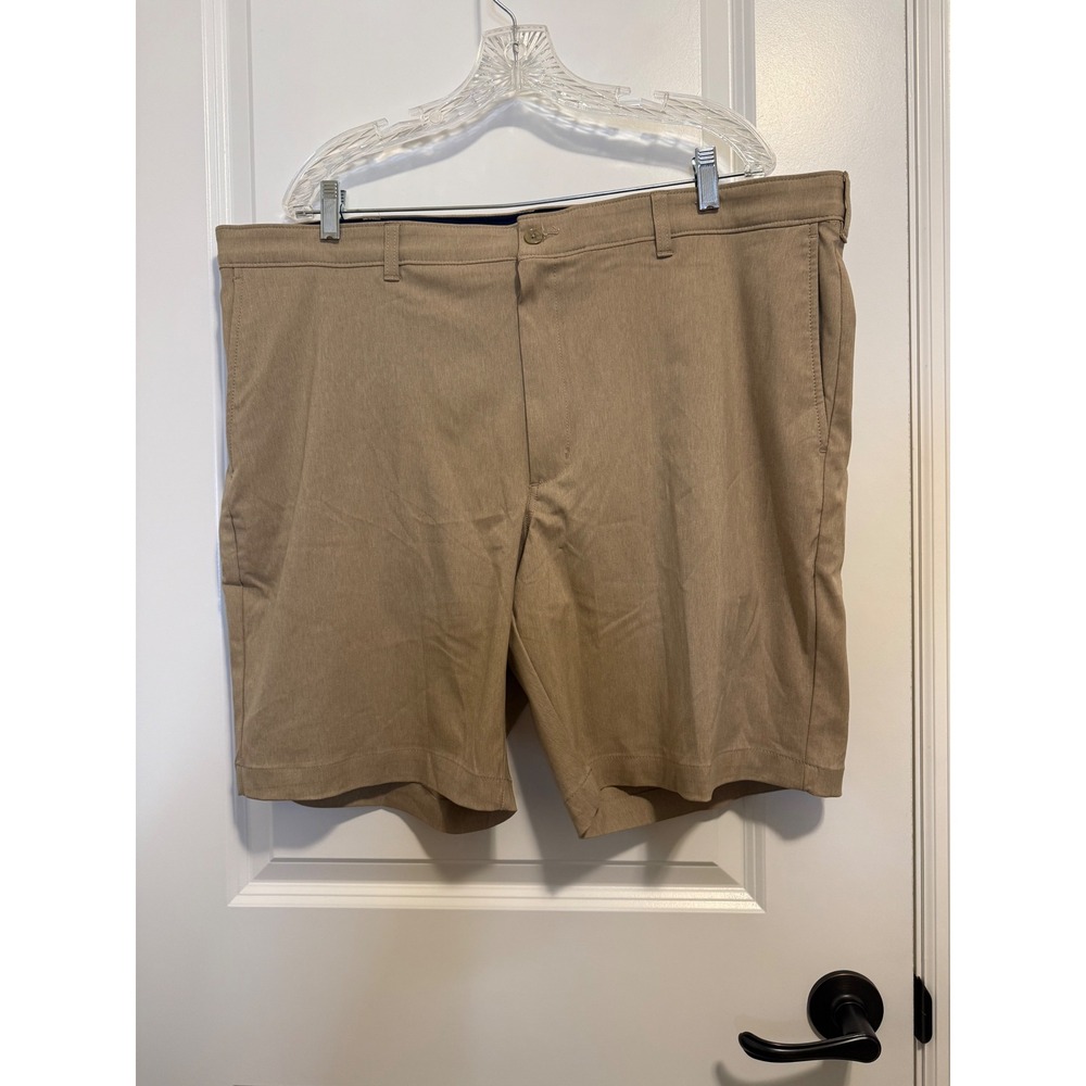 Jack Nicklaus Golf Shorts Mens 40 Tan NEW 9‎ Inseam Zipper Pocket Chinchilla